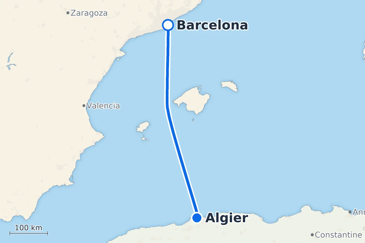 Barcelona - Algier